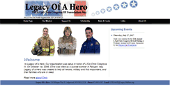 Desktop Screenshot of legacyofahero.org